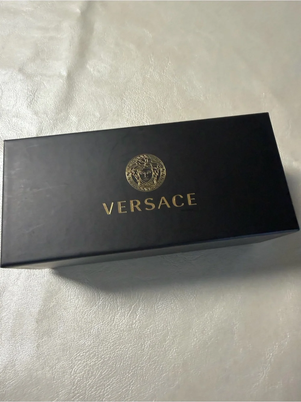 Versace Black Sunglasses with Gold Accents